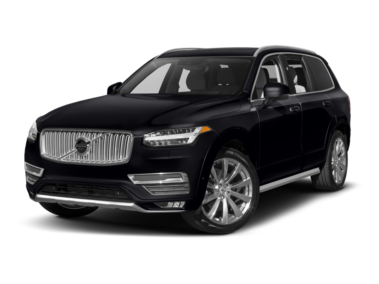 2017 Volvo XC90 Inscription in Onyx Black Metallic — front three-quarter view