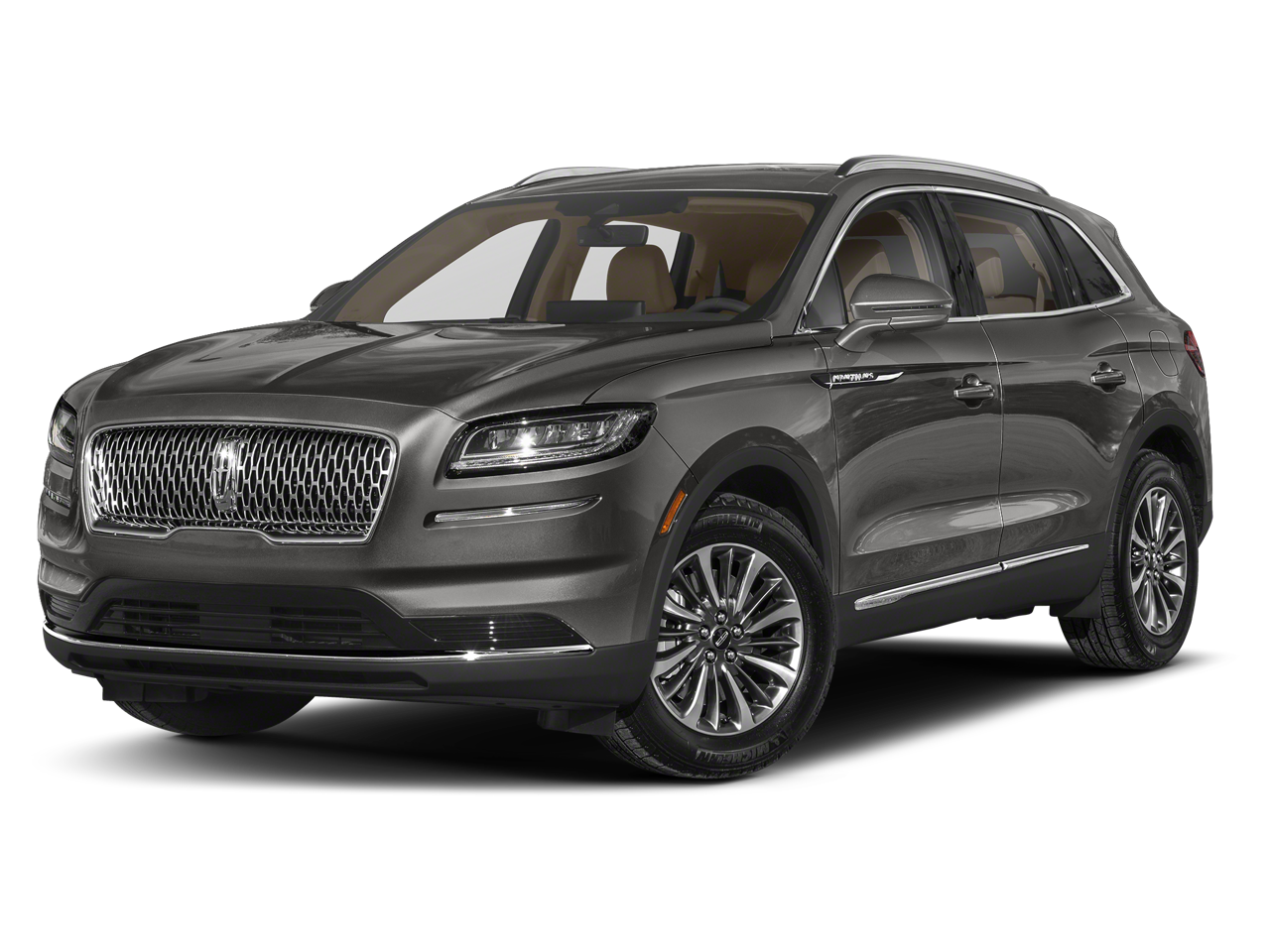 2023 Lincoln Nautilus Reserve in Asher Gray Metallic Clearcoat — front three-quarter view