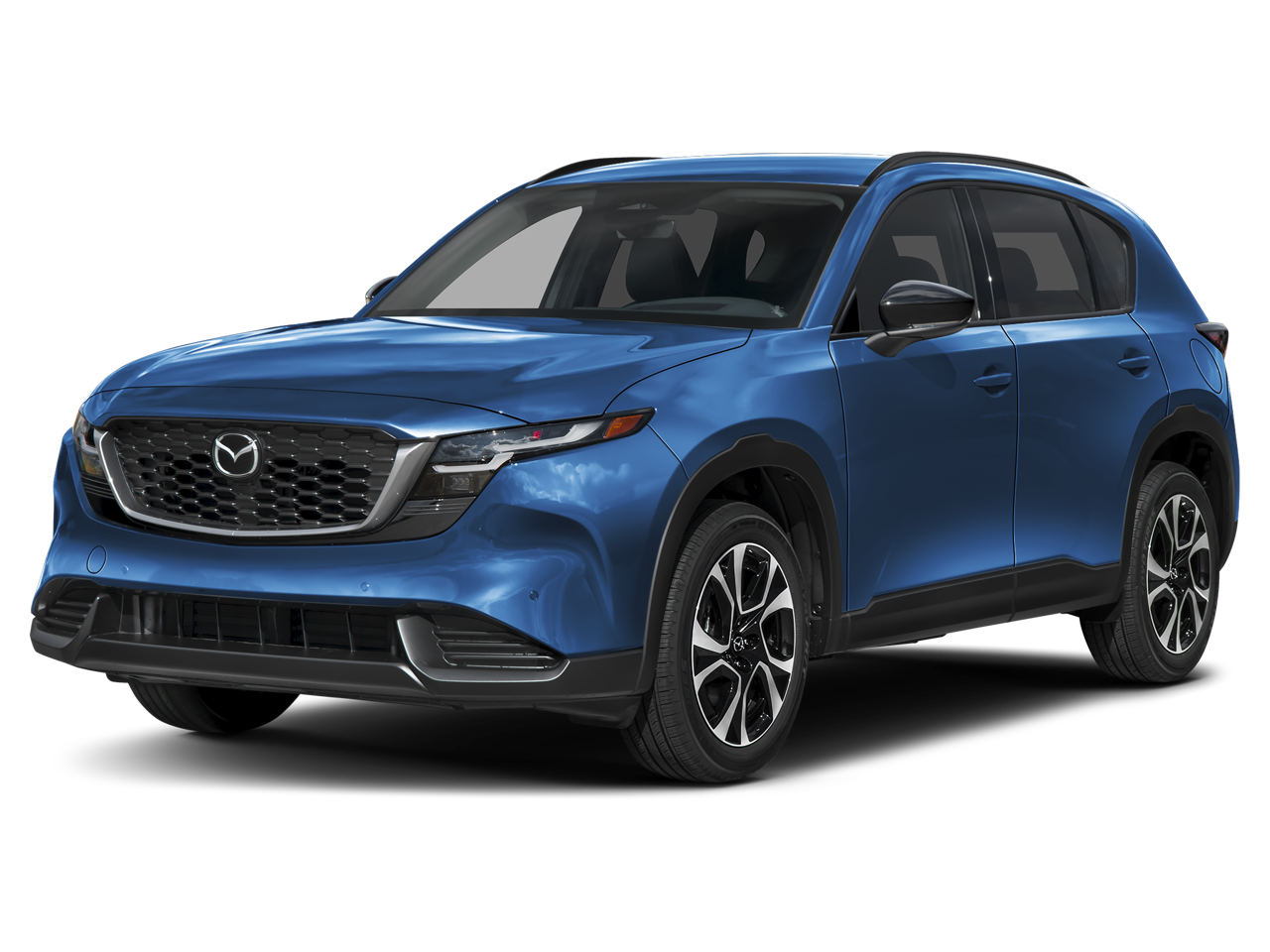 2026 Mazda Mazda CX-5 2.5 S Preferred AWD in Navy Blue Mica — front three-quarter view