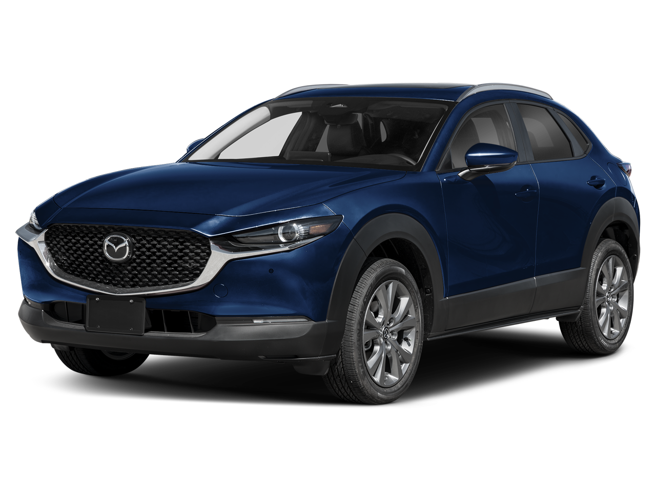 2026 Mazda Mazda CX-30 2.5 S Preferred AWD in Deep Crystal Blue Mica — front three-quarter view