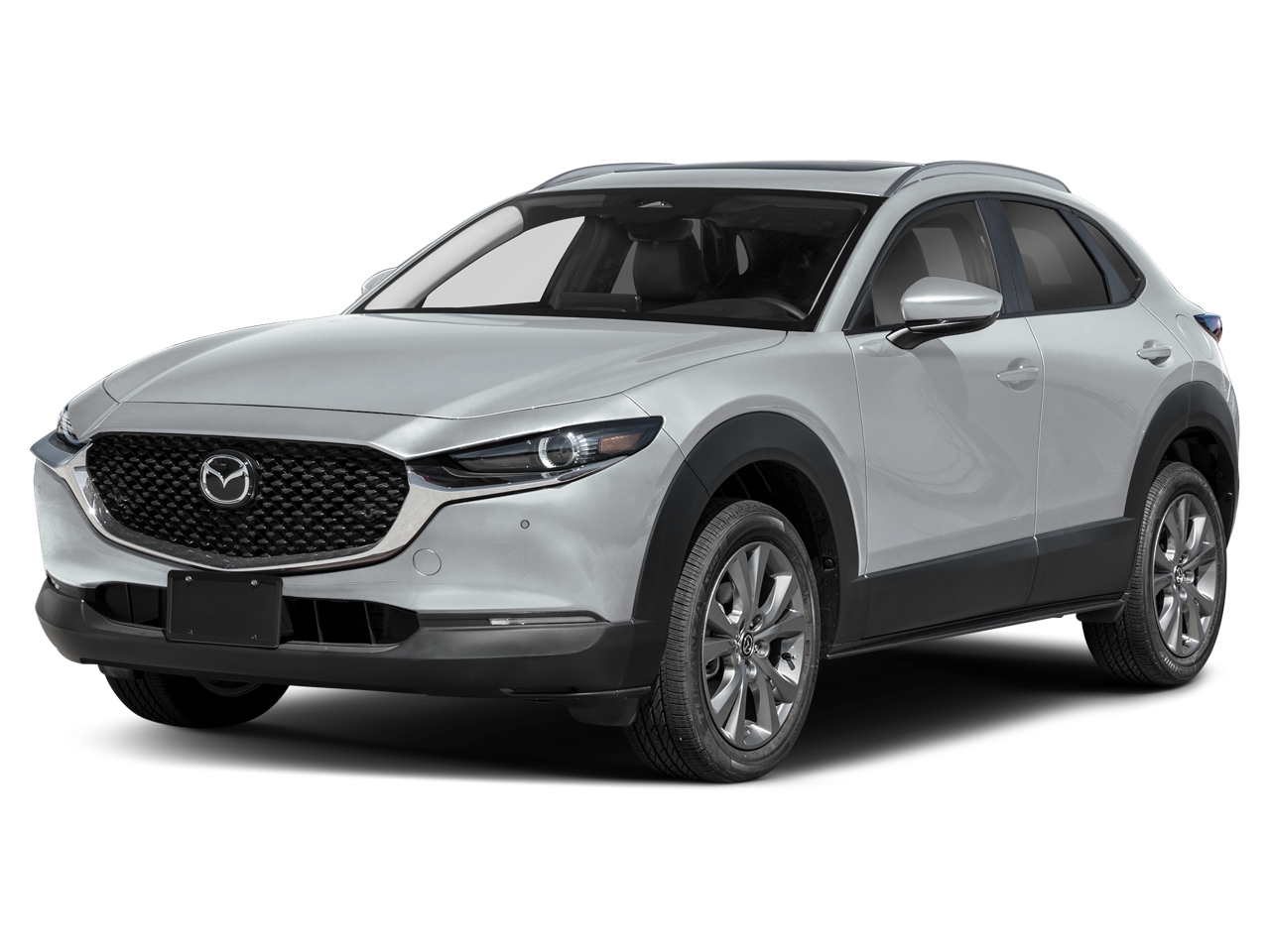 2026 Mazda Mazda CX-30 2.5 S Preferred AWD in Aero Gray Metallic — front three-quarter view