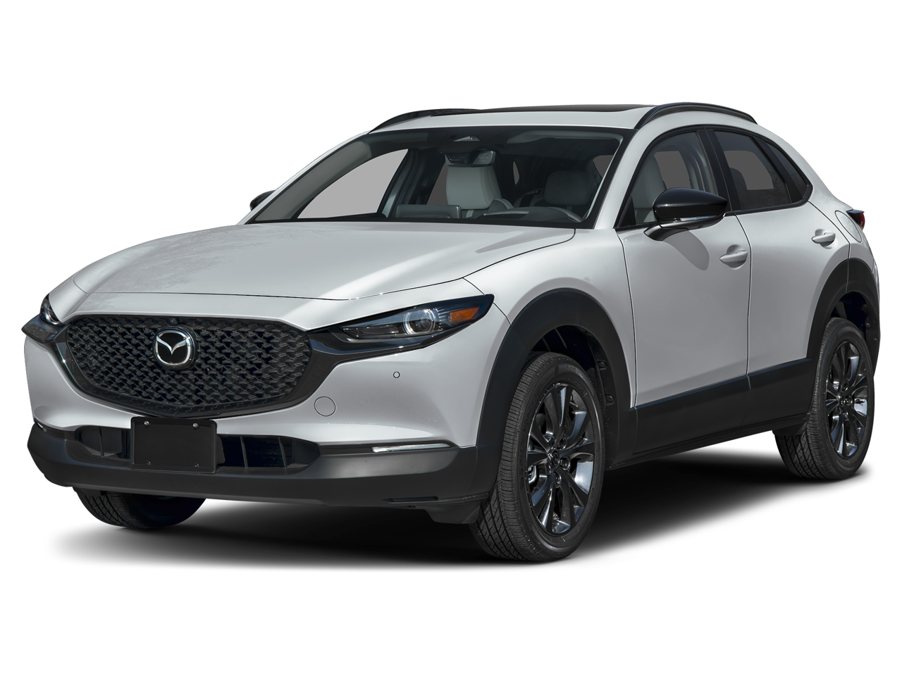 2026 Mazda Mazda CX-30 2.5 Turbo Aire Edition AWD in Aero Gray Metallic — front three-quarter view