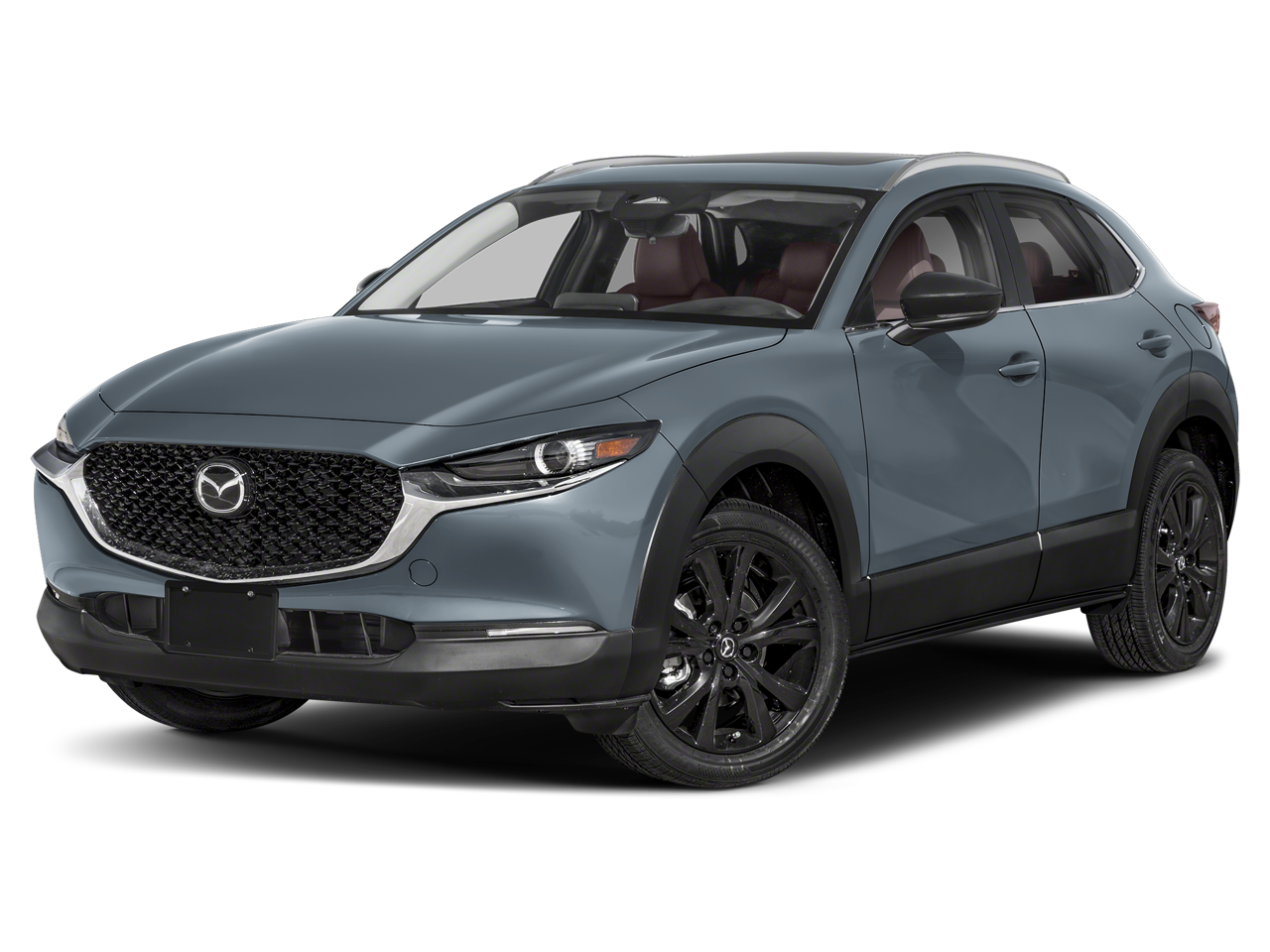 2026 Mazda Mazda CX-30 2.5 S Carbon Edition AWD in Polymetal Gray Metallic — front three-quarter view