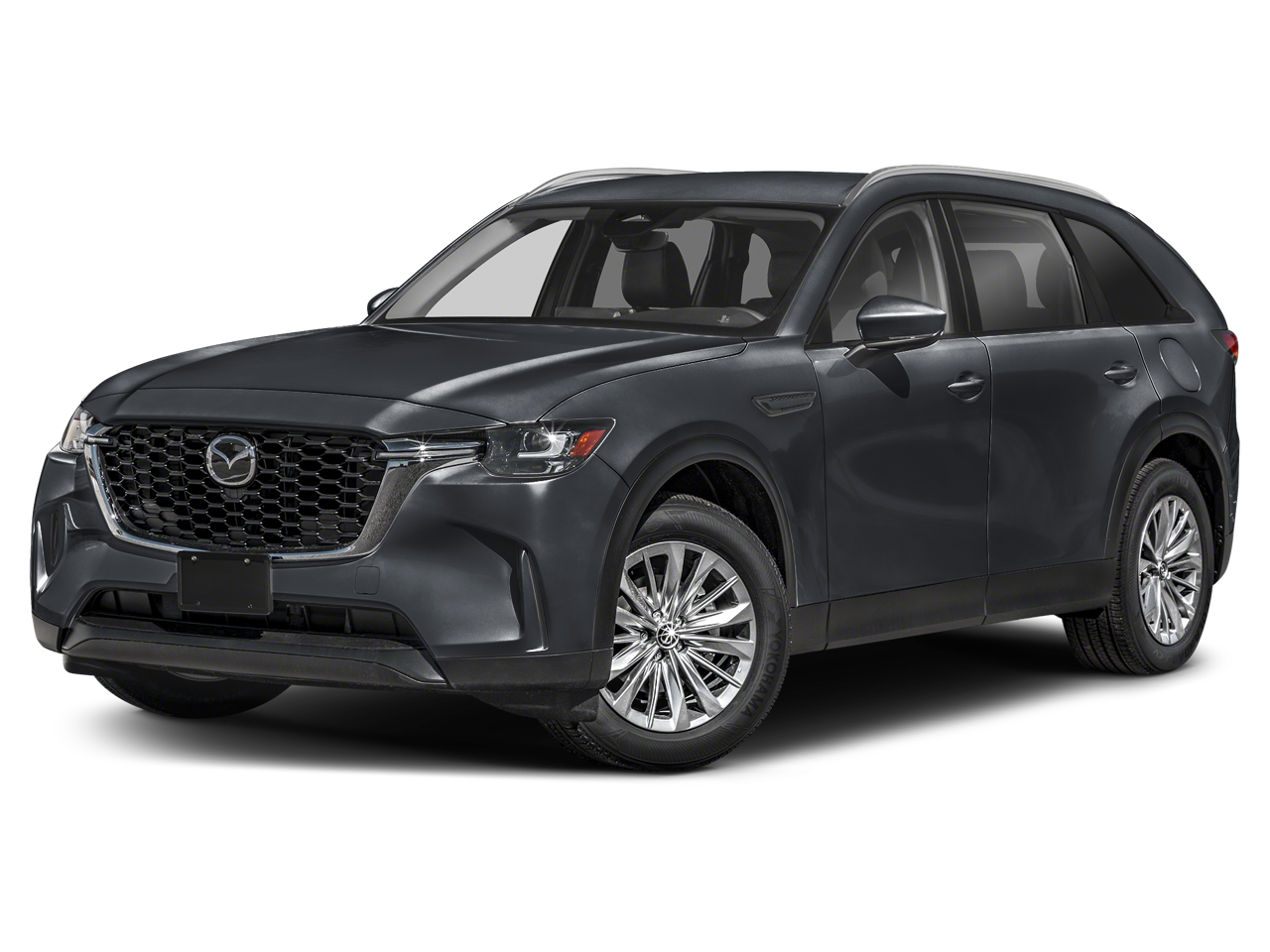 2026 Mazda Mazda CX-90 3.3 Turbo Select AWD in Jet Black Mica — front three-quarter view