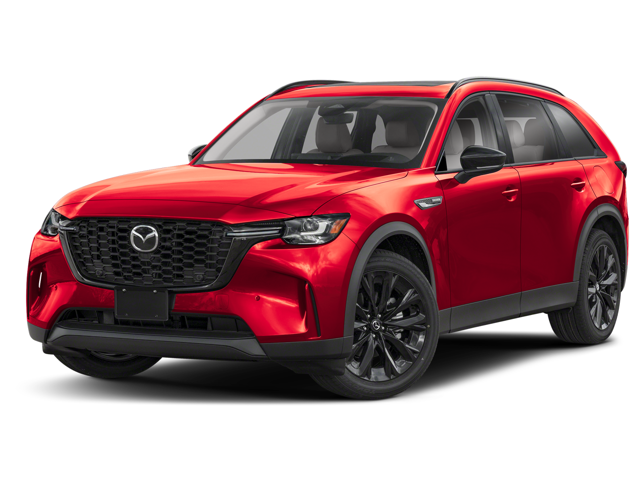 2026 Mazda Mazda CX-90 3.3 Turbo Premium Sport AWD in Soul Red Crystal Metallic — front three-quarter view