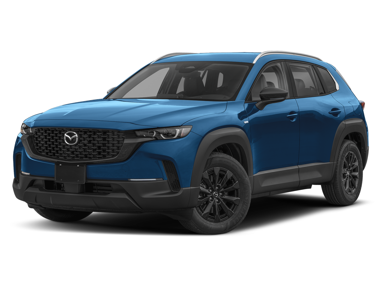 2026 Mazda Mazda CX-50 Hybrid Preferred AWD in Ingot Blue Metallic — front three-quarter view