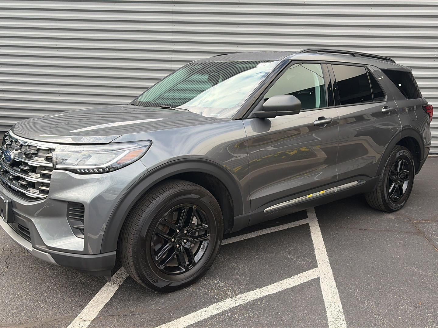 2025 Ford Explorer Active in Carbonized Gray Metallic — front three-quarter view