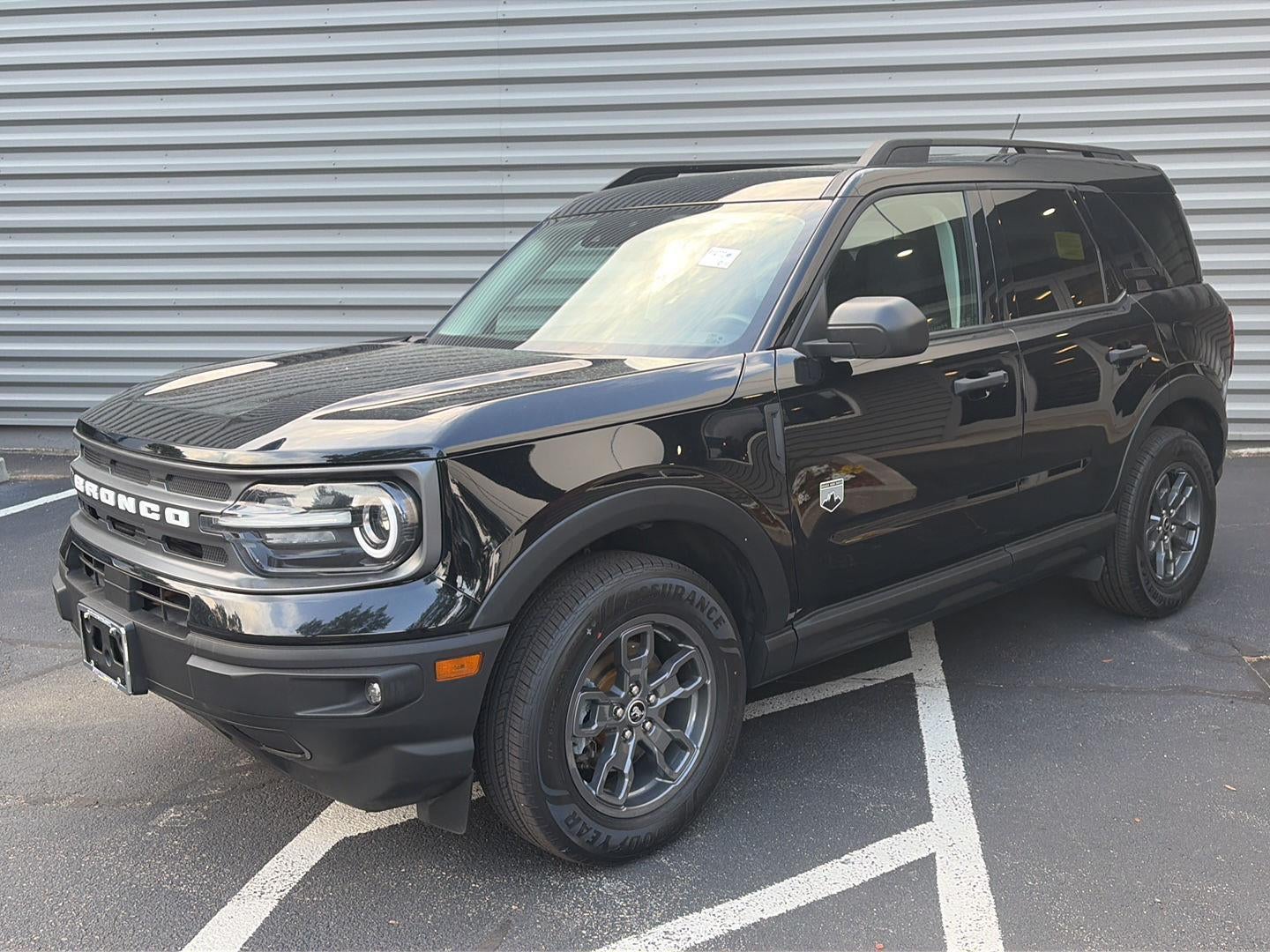2024 Ford Bronco Sport Big Bend in Shadow Black — front three-quarter view