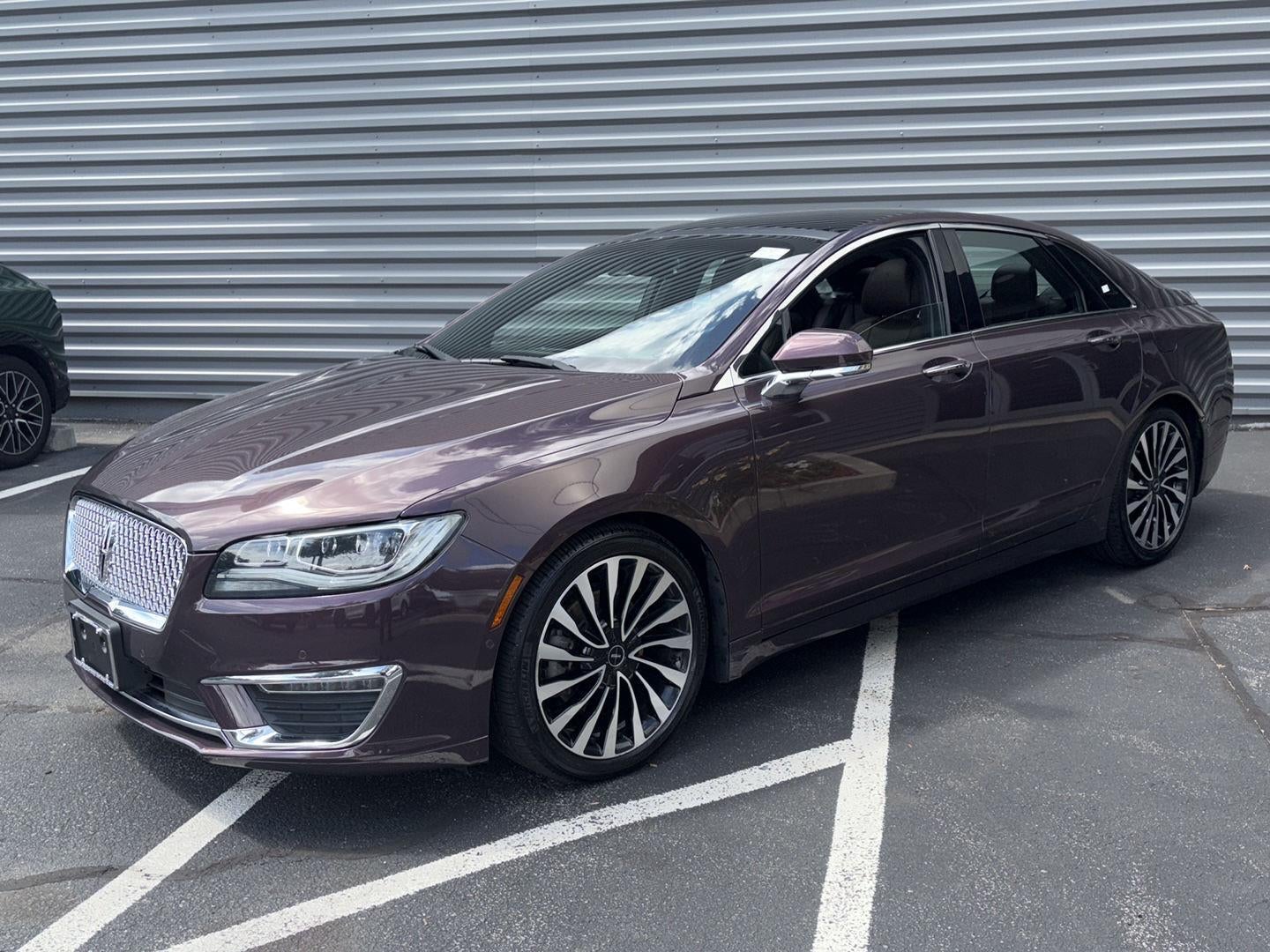 2017 Lincoln MKZ Hybrid Black Label in Chroma Cabernet Red Premium Metallic (Chromoflare) — front three-quarter view