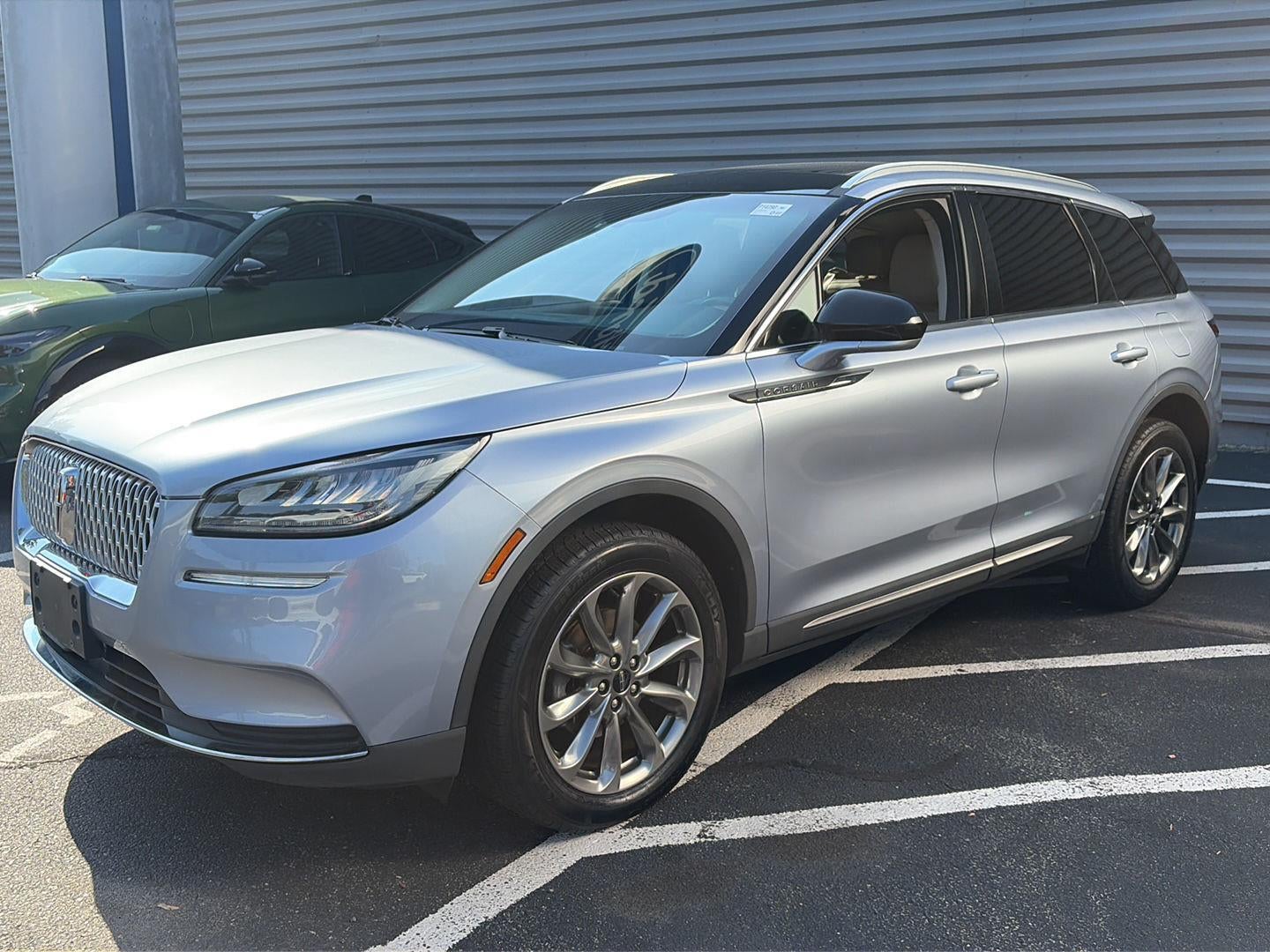 2022 Lincoln Corsair Standard in Elite Blue Metallic Clearcoat — front three-quarter view