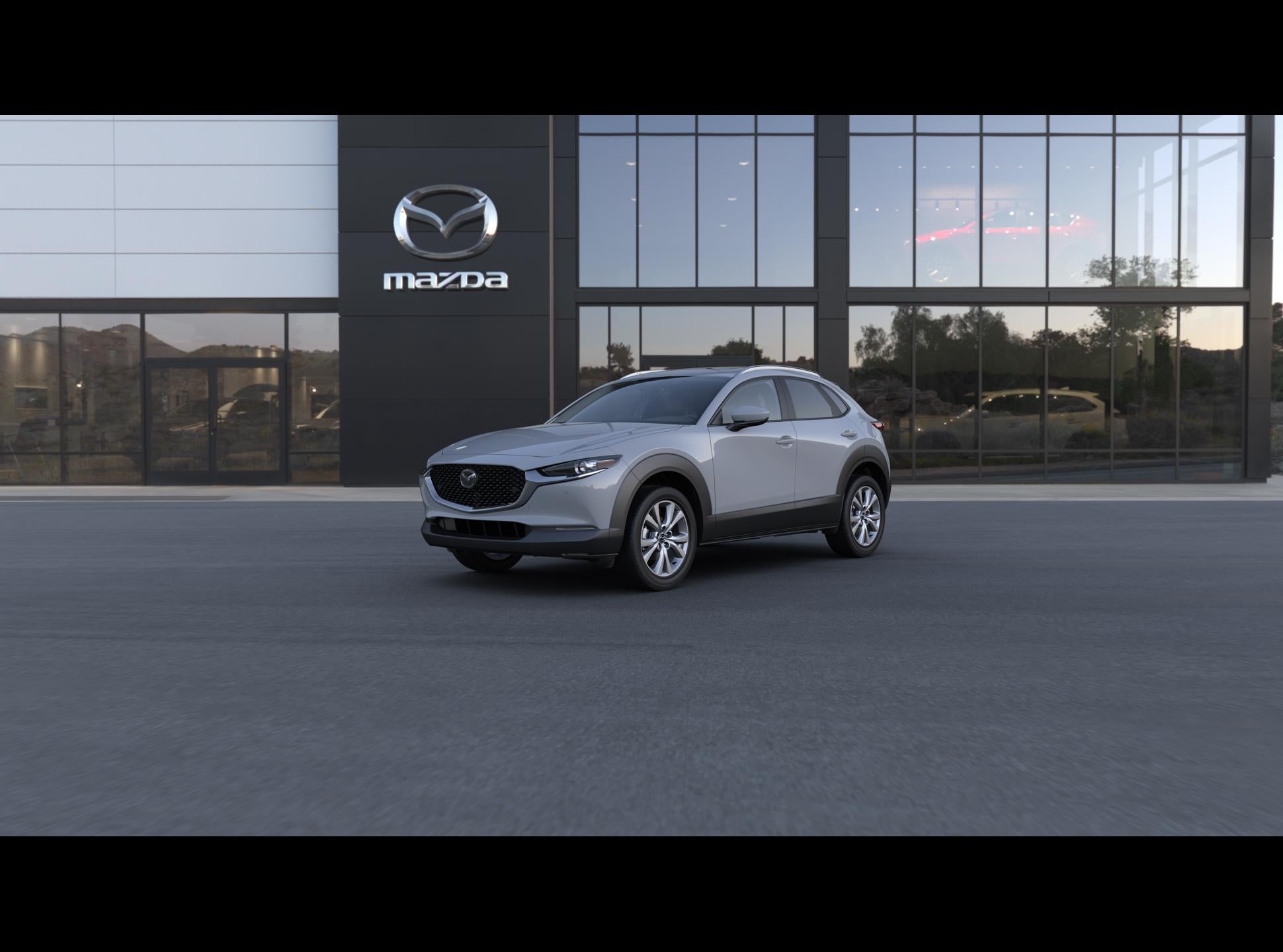 2026 Mazda Mazda CX-30 2.5 S Preferred AWD in Aero Gray Metallic — front three-quarter view