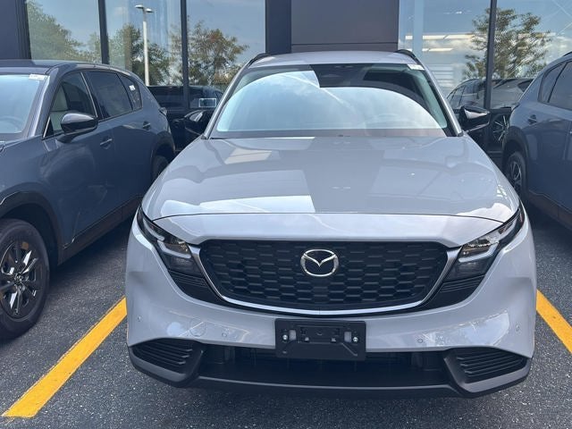 2026 Mazda Mazda CX-5 2.5 S Preferred AWD in Aero Gray Metallic — front three-quarter view