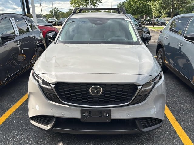2026 Mazda Mazda CX-5 2.5 S Preferred AWD in Aero Gray Metallic — front three-quarter view